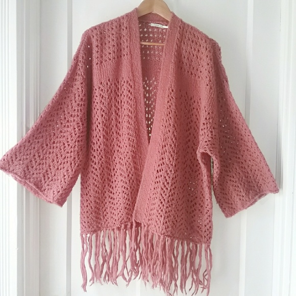 Kimchi Blue Sweaters - Kimchi Blue | Knit Open Cardigan Fringe Hem